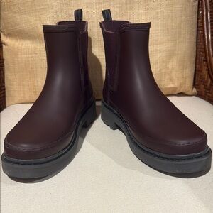 Hunter Women's Winter Boots - Dark Burgundy